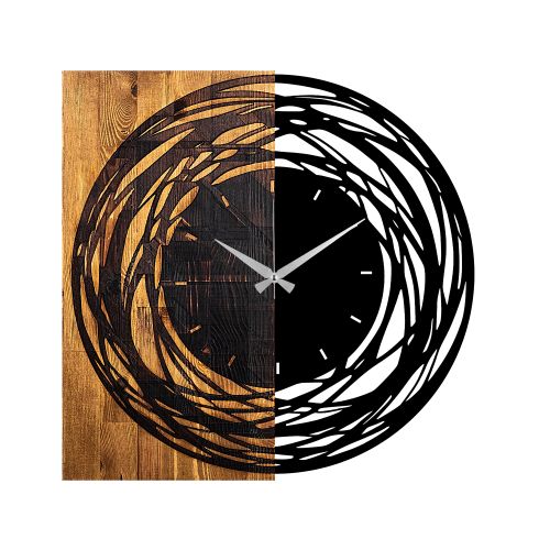 Wallity Ukrasni drveni zidni sat, Wooden Clock 39 slika 4