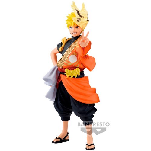 Naruto Shippuden Animation 20Th Anniversary Costume Naruto Uzumaki 16cm slika 1