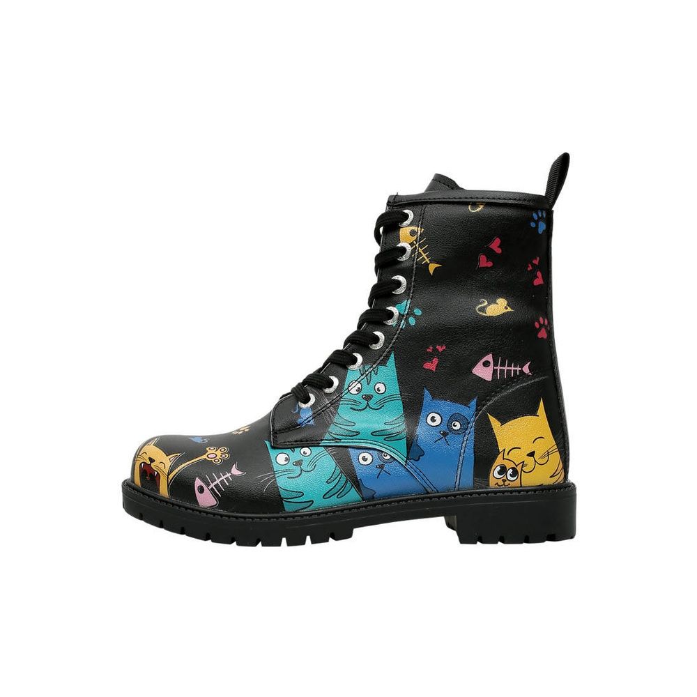 DOGO Duboke čizme Long Boots za ljubitelje mačaka - Crne slika 3
