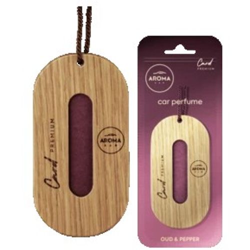 Aroma Car Miris za auto PREMIUM WOOD CARD - OUD&PEPER slika 1