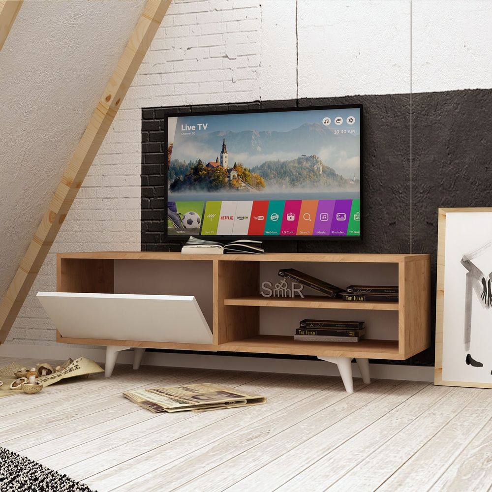 Maku Oak Bijeli TV Stalak slika 2