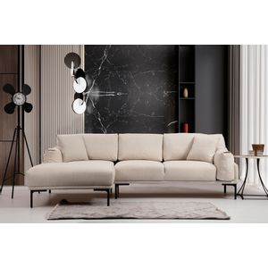 Atelier Del Sofa Kutna garnitura LEO, lijeva, krem, Leo Corner Left - Cream