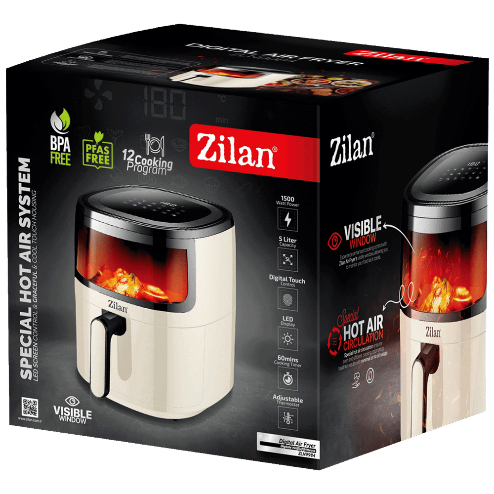 Zilan Friteza na vrući zrak, 1500 W, zapremina posude 5 lit. - ZLN9984 slika 2