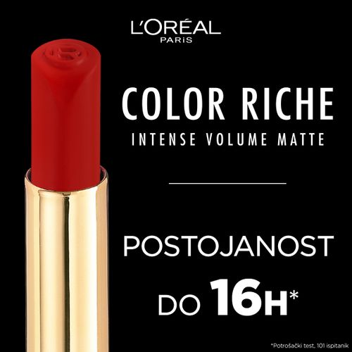 L'Orea Paris Color Riche Intense Volume Matte ruž za usne 640 Nude Independant slika 5