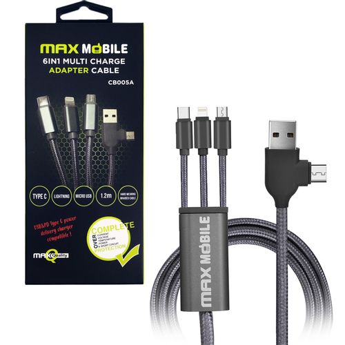MAXMOBILE adapter 6u1 kabel 1,2m slika 1