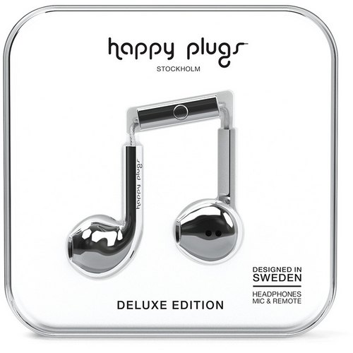 Happy Plugs, Earbud Plus slušalice,Srebrna slika 1