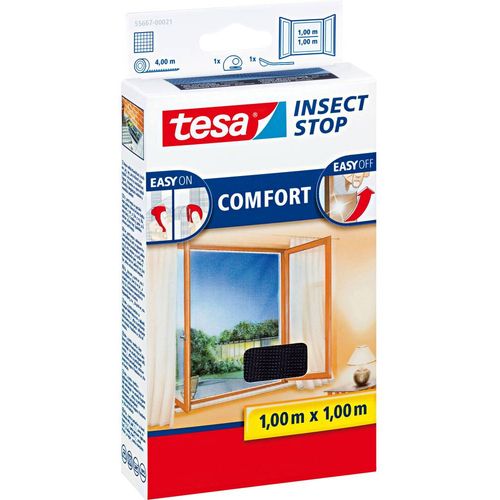 tesa  COMFORT  55667-00021-00    mreža protiv insekata    (Š x V) 1000 mm x 1000 mm  antracitna boja  1 St. slika 1