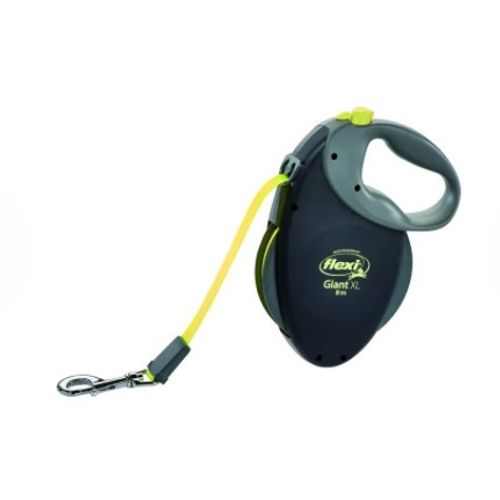 FLEXI GIANT VODILICA ZA PSE NEON/CRNA, +50kg, XL, 8m slika 1