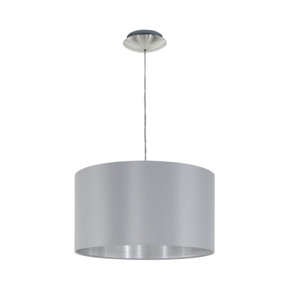 Eglo Maserlo Visilica - E27, Ø380 mm, Nikl/Mat, Siva slika 1