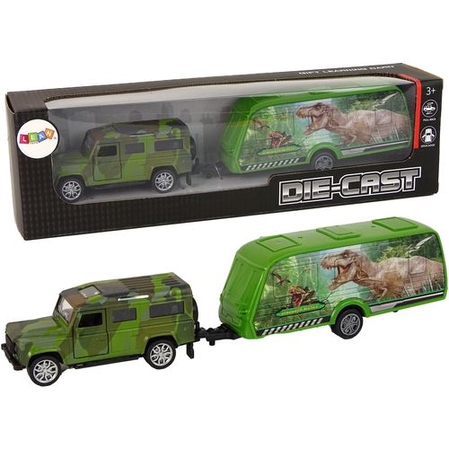Set Jeep transporter dinosaura slika 1
