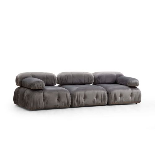 Atelier Del Sofa Trosjed, Sivo, Bubble 3 Seater ( L1-O1-1R) slika 2