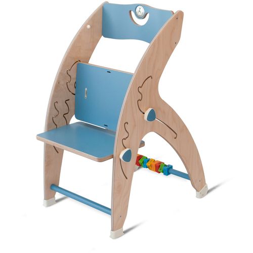 QuarttoLino 7u1 dječja stolica za bebe i djecu plava sa volanom slika 4