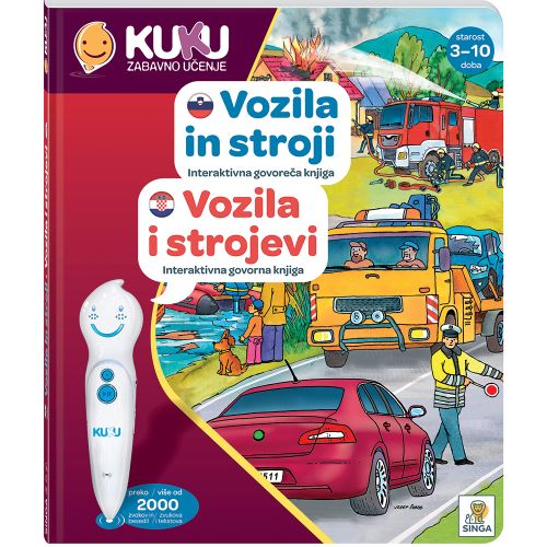 Interaktivna knjiga Kuku - Vozila i strojevi (bez olovke)  slika 1