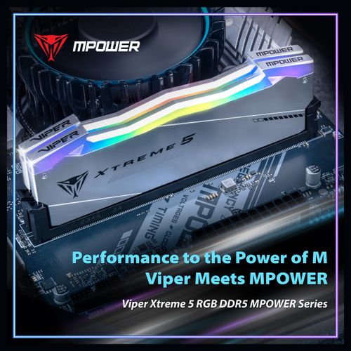 Patriot Viper Xtreme 5 RGB Kit MPOWER 32GB (2x16GB) DDR5-6400 CL32, 1.4V slika 4