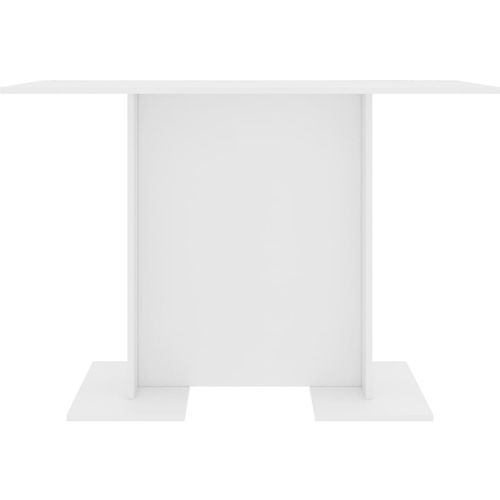 Blagovaonski stol bijeli 110 x 60 x 75 cm od iverice slika 4