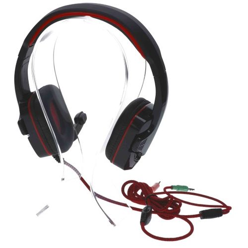 MANTA slušalice gaming s mikrofonom crno/crvene MM014G slika 3