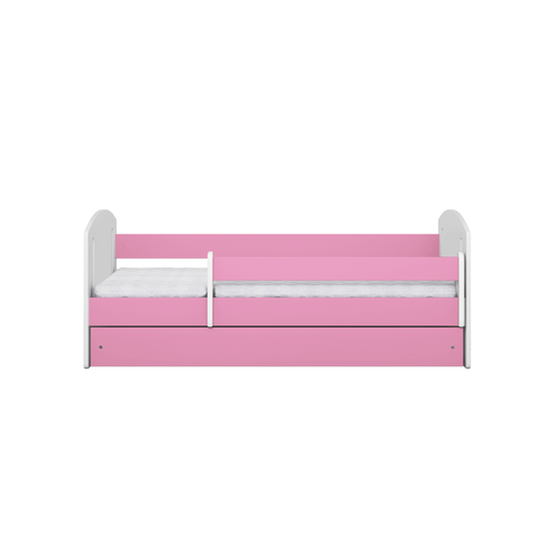 Drveni dječji krevet Classic 2 s ladicom - rozi - 160*80cm slika 3