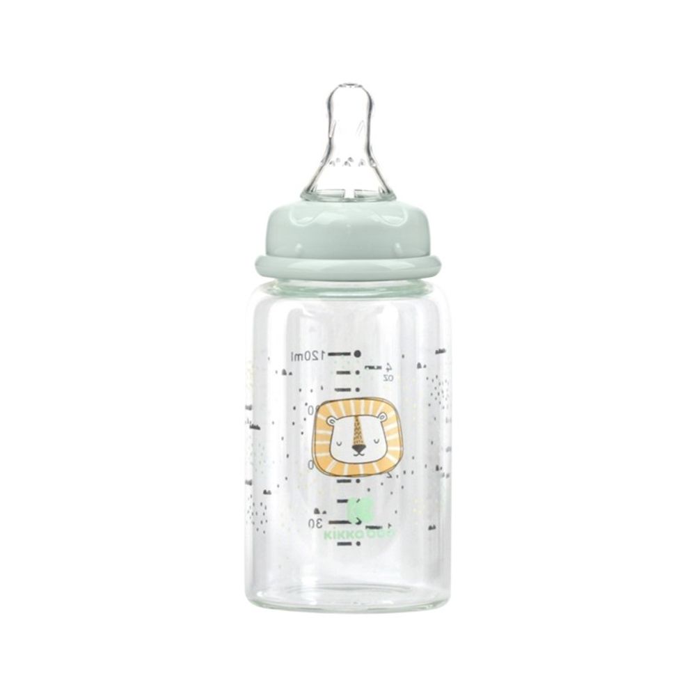 Kikka Boo Staklena flašica Savanna 120ml 0+ Mint slika 2