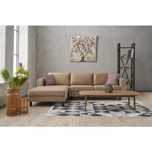 Atelier Del Sofa Kutna garnitura, Krem, Kale Velvet Left - Cream slika 1