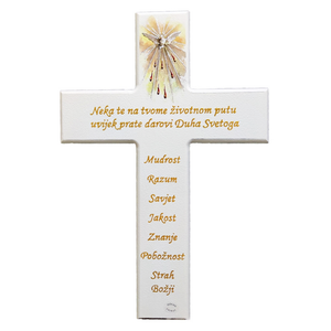 Križ 7 darova Duha Svetoga  28x40cm