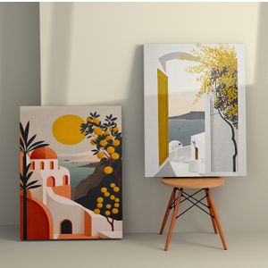 Višebojna dekorativna slika na platnu, 2KNV4328 - 50 x 70 cm (2 komada)
