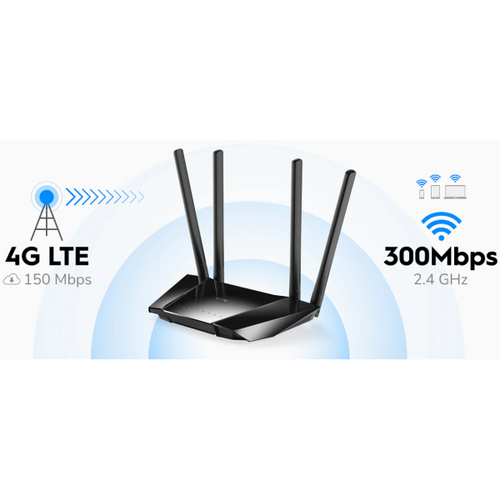 x-Cudy LT400_EU N300 Wi-Fi 4G LTE Cat4  Router slika 4