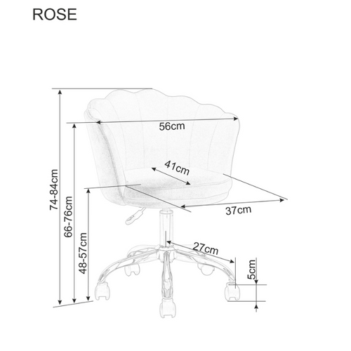 Uredska stolica ROSE - Baršun slika 7