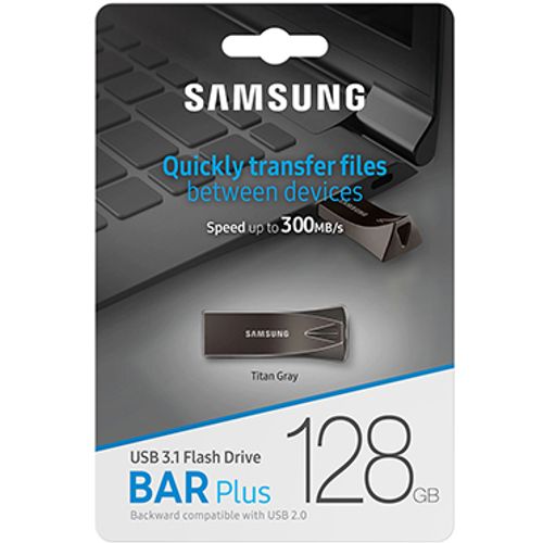 Samsung MUF-128BE4/APC 128GB USB Flash Drive, USB 3.1, BAR Plus, Read up to 400MB/s, Black slika 4