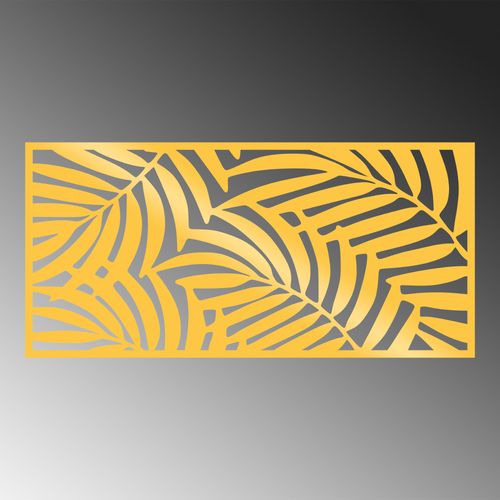 Wallity Metalna zidna dekoracija, Decorative Panel 4 - Gold slika 5