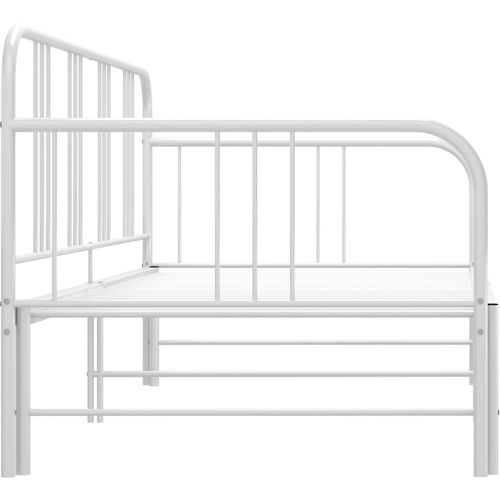 Okvir za krevet na razvlačenje bijeli metalni 90 x 200 cm slika 6