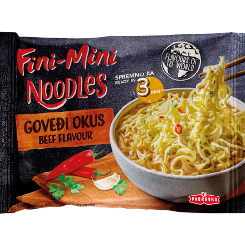 Fini Mini goveđi noodles. vrećica 5x75g slika 1