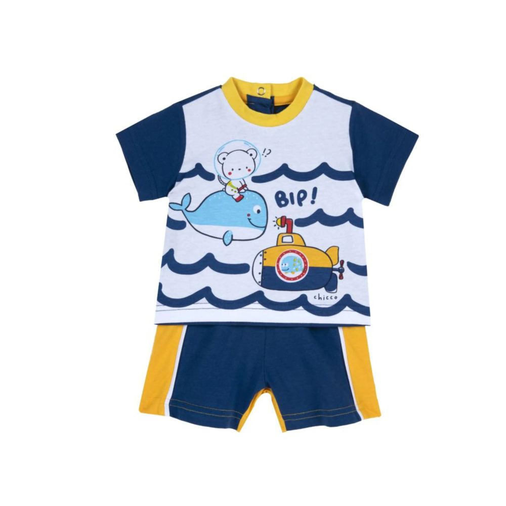 Chicco Ljetni komplet za bebe, Teget/Narandžasta slika 1
