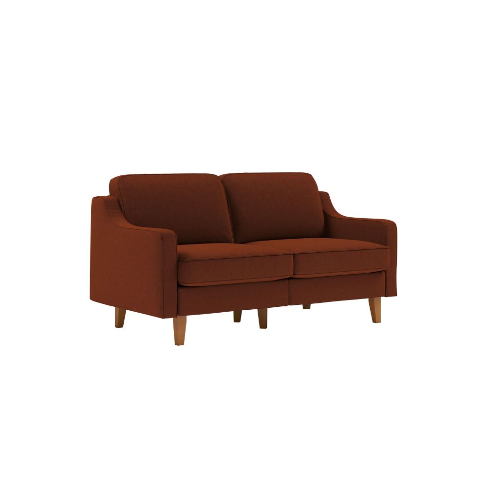 Dvosjed Sofa Robin 2 - boje: crvena pločica orah slika 1
