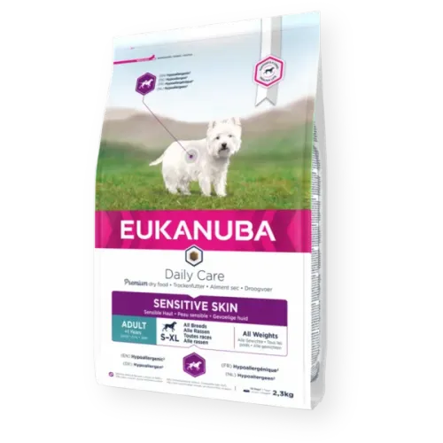 Eukanuba Dog Adult Sensitive Skin 2.3 kg slika 1