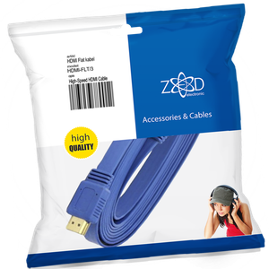 ZED electronic HDMI kabl, plosnati, 3.0 met, ver. 2.0, 3D, Ethernet - HDMI-FLT/3