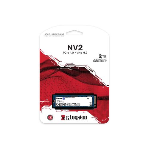 Kingston SNV2S/2000G M.2 NVMe 2TB, 2280, PCIe Gen 4x4, NV2, Read up to 3,500 MB/s, Write up to 2,800 MB/s, (single sided) slika 3