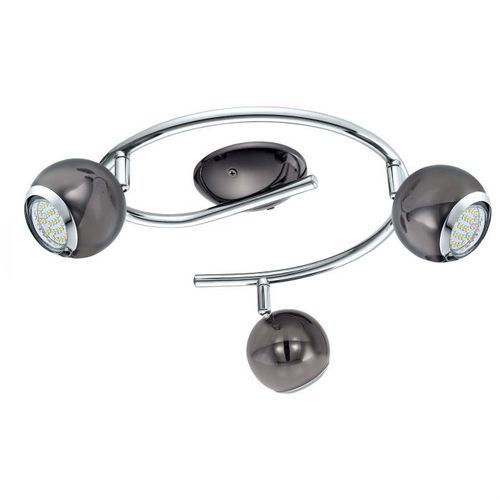 Eglo Bimeda spot/3, led, gu10, 3x3w, 3x240lm, nikl crni/hrom  slika 1