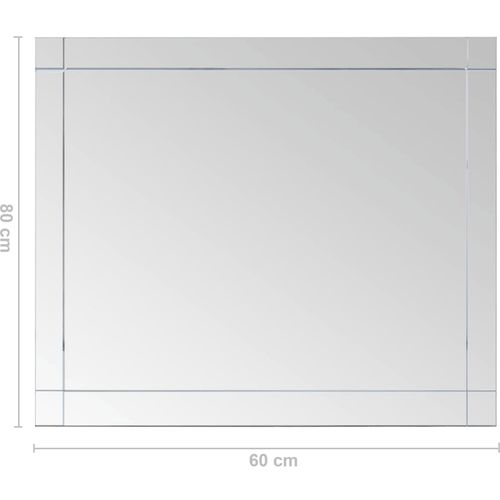 Zidno ogledalo 80 x 60 cm stakleno slika 21