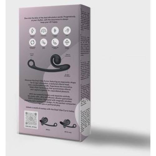 Snail Vibe Curve Duo Vibrator - Black slika 6