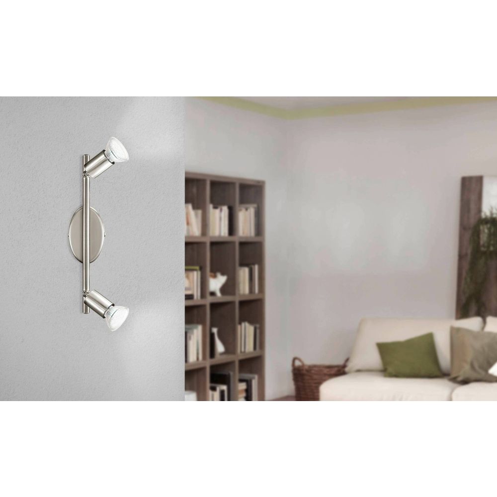Eglo Buzz-led reflektor/2, led 2x3w, 2x240lm, nikl-mat,  slika 5