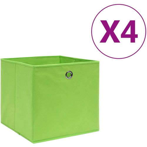 Kutije za pohranu od netkane tkanine 4 kom 28x28x28 cm zelene slika 18