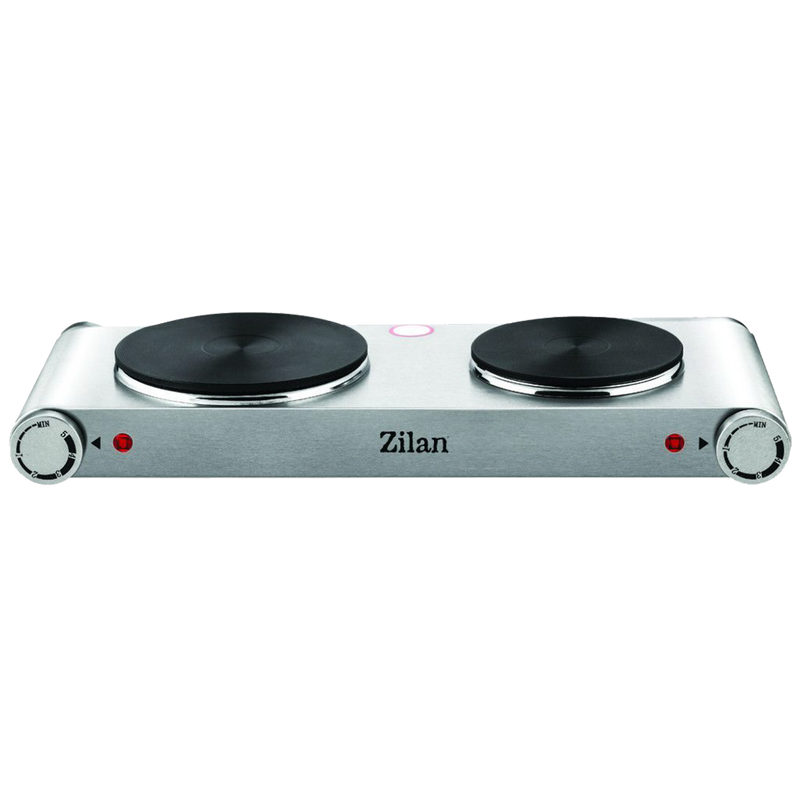 Zilan Električni štedilnik, 2 plošči – 18 cm, 2250 W, INOX – ZLN0542 image