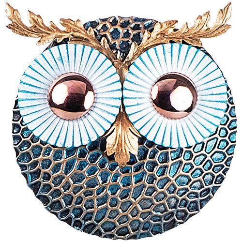 Wallity Owl 3 - Copper Multicolor Decorative Metal Wall Accessory slika 2