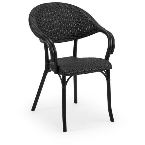 Tilia Garnitura  Flash-R, sto i 4 stolice,   Fi 110 Crna slika 3