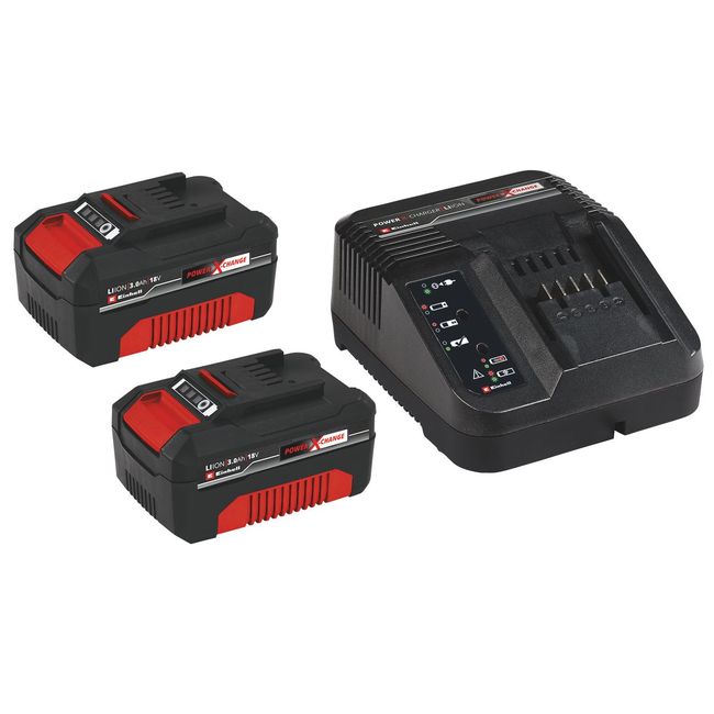 Einhell Komplet punjač i dve baterije Power-X-Change 2x 3,0Ah & 30min Starter-Kit
