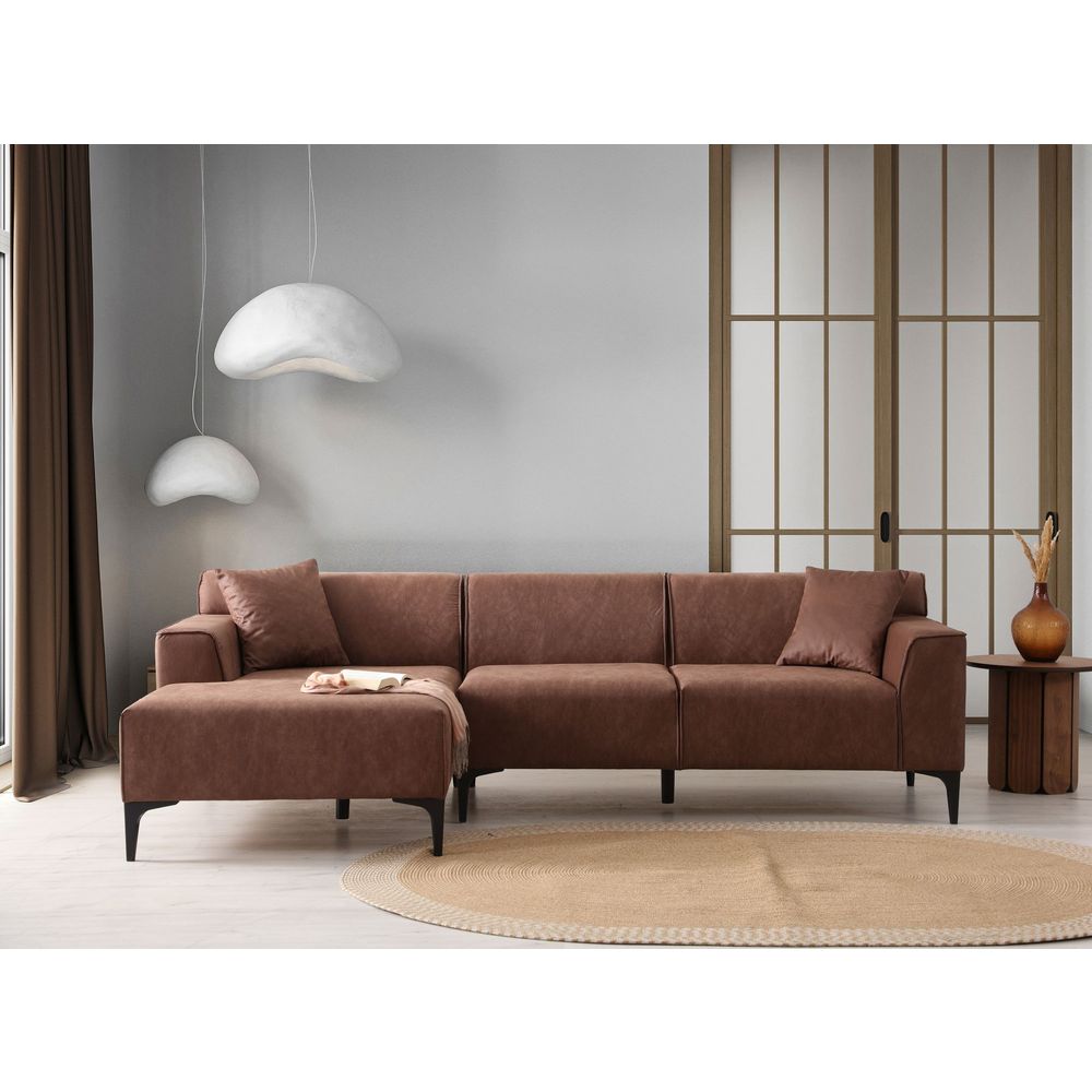 Ugaona sofa New Petra L - boja: kesten slika 2
