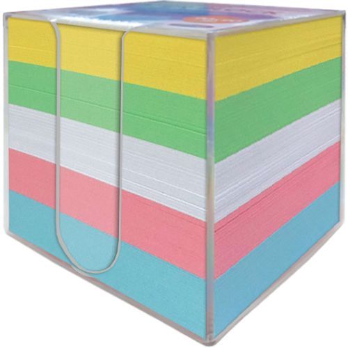 Blok kocka u PVC pakiranju 9x9x9 - 5 boja, 850 listova PAPERLINE 22867N 82I slika 1