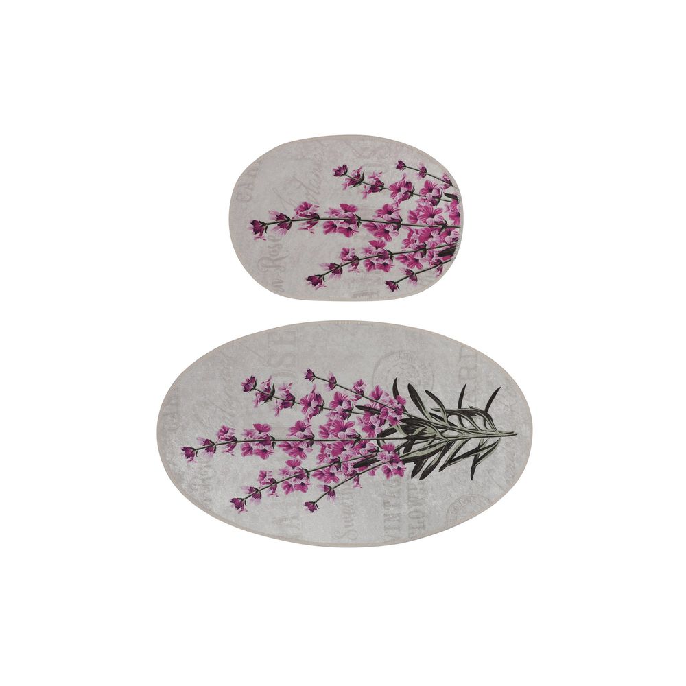Set Kupatilskih Prostirki Lavender DJT Multicolor (2 Komada) slika 5