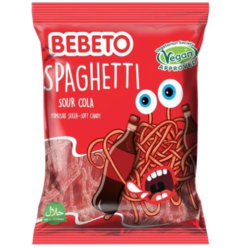 Bebeto gumeni bomboni spaghetti cola 80 g slika 1