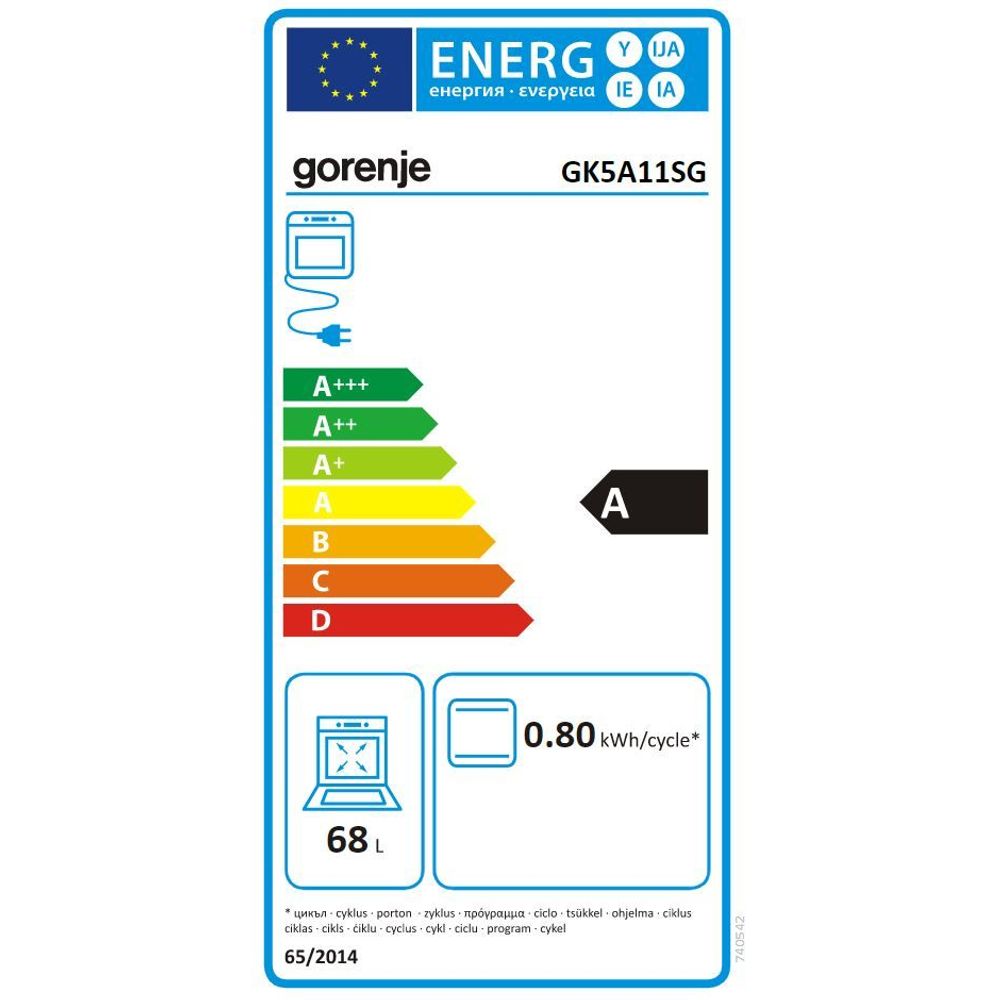 Gorenje Kombinirani štednjak - GK5A11SG slika 13